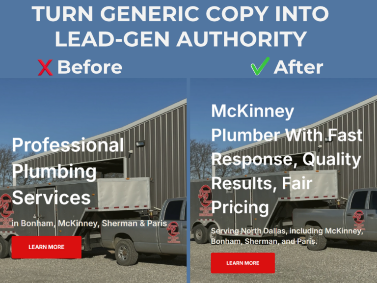 Copy for service businesses